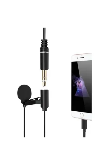 Powermaster Jh-041-a Cep Telefonu İçin Ligthning Girişli Youtuber Yaka Mikrofonu