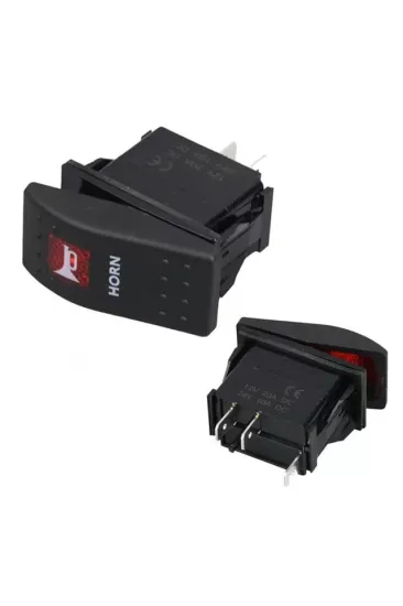 Powermaster korna Sembollü Işıksız Yaylı 2 Pinli On-off 12-24v Marin Switch Powermaster korna Sembollü Işıksız Yaylı 2 Pinli On-off 12-24v Marin Switch