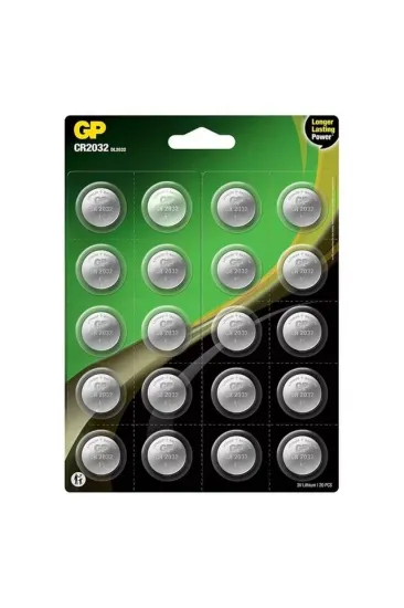 Gp Cr2032 Dl2032 Lityum 20'li Para Pil (gp Cr2032-2caı20)
