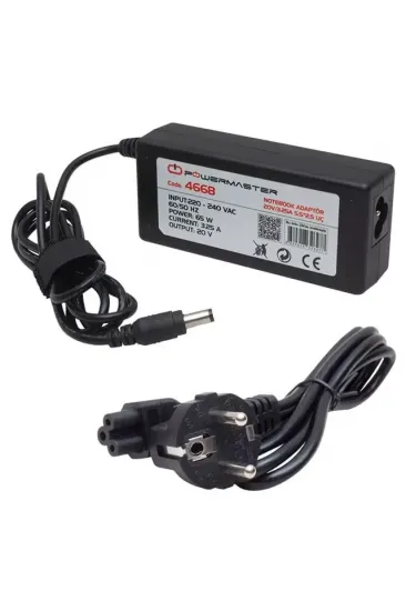 Powermaster Pm-4668 20 Volt - 3.25 Amper 5.5*2.5 Mm Uçlu Adaptör (lenovo Ibm Notebook) Powermaster Pm-4668 20 Volt - 3.25 Amper 5.5*2.5 Mm Uçlu Adaptör (lenovo Ibm Notebook)