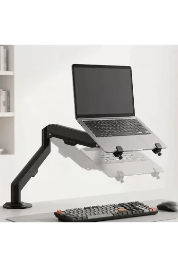 Powermaster Pm-27096 Profesyonel Amortisörlü 2'si 1 Arada Laptop Ve Monitör Standı