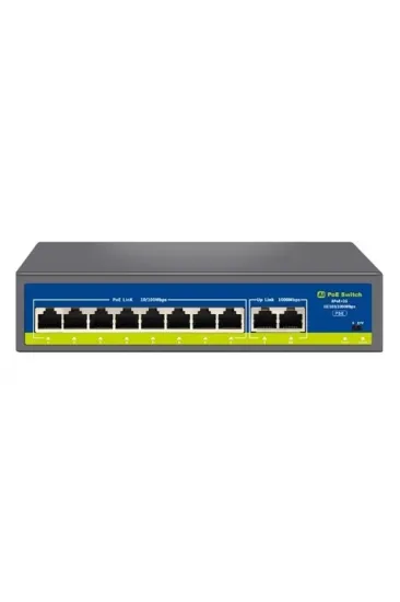 Novacom Nvc-hıf0820gbl-c 8+2 Port Gigabit Uplink Poe Switch (250m Extend Modlu) Novacom Nvc-hıf0820gbl-c 8+2 Port Gigabit Uplink Poe Switch (250m Extend Modlu)
