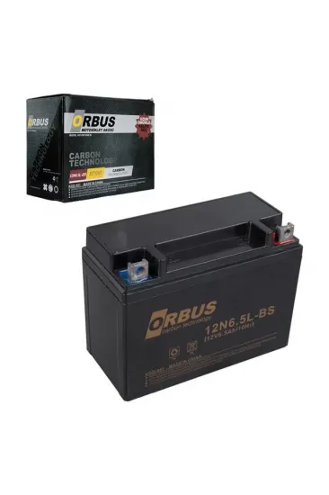 Orbus 12n6.5l-bs 12v 6.5a Motosiklet Aküsü (139 X 66 X 100 Mm) (2.05kg)
