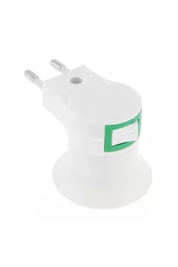 Powermaster Pm-15915 E27 Gece Lambası Duy Fişli Açma/kapama Anahtarlı (priz Tipi) Powermaster Pm-15915 E27 Gece Lambası Duy Fişli Açma/kapama Anahtarlı (priz Tipi)