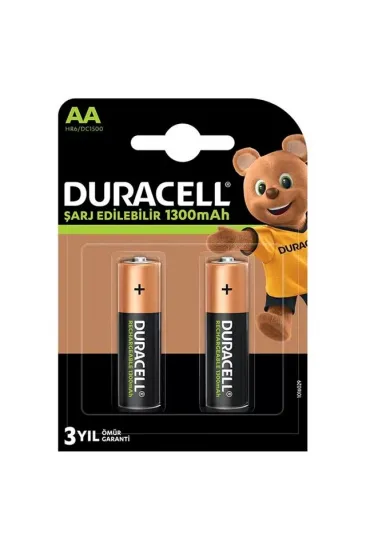 Duracell 1300 Ma Aa Şarjlı Kalem Pil 2'li Paket