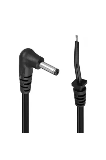 Weko Yerli Üretim 1.5 Metre L Tip Jacklı Notebook Adaptör Kablosu 3.5*1.35 Uçlu