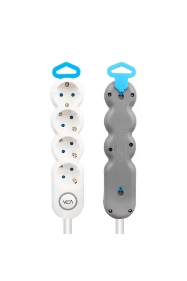 Vea Ve-2s4s 4'lü 1.5 Metre Kablolu Anahtarlı Grup Priz