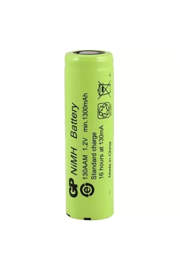 Gp  1.2 Volt 1300 Ma Düz-kafa Şarjlı Kalem Pil 130aam