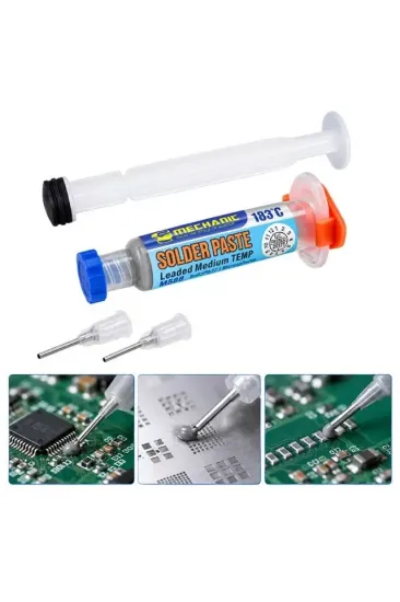 Powermaster Pm-39108 Mechanic Ms83 20 Gram 4 Microns Leaded Medium Temp 183c Şırınga Krem Lehim Powermaster Pm-39108 Mechanic Ms83 20 Gram 4 Microns Leaded Medium Temp 183c Şırınga Krem Lehim