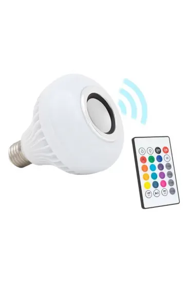 Powermaster Bluetooth Müzik Çalar + Kumandalı Rgb Led Ampul Om-30 Powermaster Bluetooth Müzik Çalar + Kumandalı Rgb Led Ampul Om-30