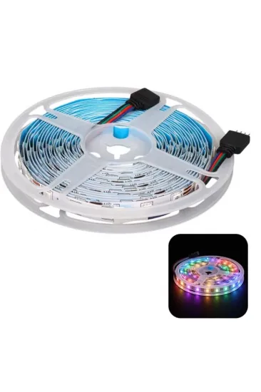 Zmr Zmr-603 Rgb 12 Volt 3 Çipli 5050 İç Mekan Silikonsuz 60 Led 5 Metre Şerit Led