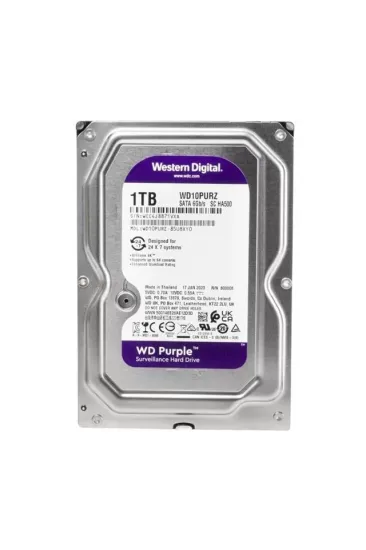 Western Digital Purple Wd10purz 1 Tb Sata 6gb/s 7-24 Güvenlik Harddisk Western Digital Purple Wd10purz 1 Tb Sata 6gb/s 7-24 Güvenlik Harddisk
