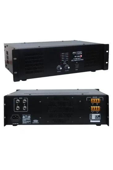 Magicvoice Mv-2400 2x400 Watt 4-8 Ohm -100 V 19 Rack Hat Trafolu Power Anfi