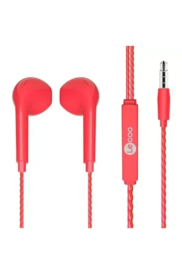Lenovo Lecoo Eh104r 3.5 Mm Jacklı Kablolu Kulak İçi Mikrofonlu Kulaklık Kırmızı Lenovo Lecoo Eh104r 3.5 Mm Jacklı Kablolu Kulak İçi Mikrofonlu Kulaklık Kırmızı