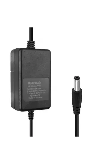 Weko 24 Volt - 1 Amper 5.5*2.5 Uçlu Yerli Üretim Masa Tipi Adaptör Weko 24 Volt - 1 Amper 5.5*2.5 Uçlu Yerli Üretim Masa Tipi Adaptör