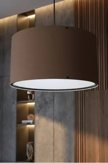 Kahverengi Kumaş Başlıklı Sarkıt Avize 35 Cm Kahverengi Kumaş Başlıklı Sarkıt Avize 35 Cm