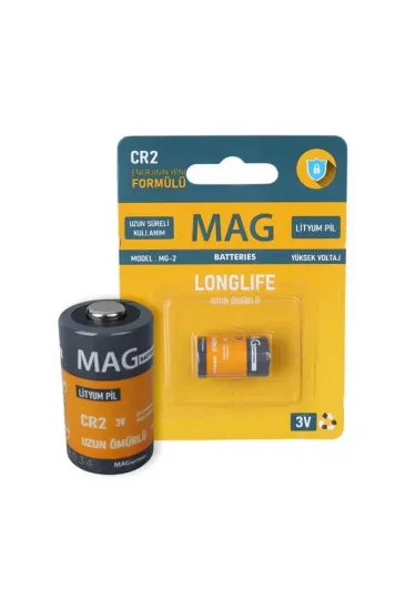 Mag Batteries Mg-2 Cr2 3 Volt Lityum Fotoğraf Makinesi Pili Tekli Blister Mag Batteries Mg-2 Cr2 3 Volt Lityum Fotoğraf Makinesi Pili Tekli Blister