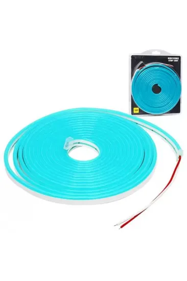 Powermaster 12 Volt 5 Metre Silikonlu Buz Mavisi Neon Led Şerit Powermaster 12 Volt 5 Metre Silikonlu Buz Mavisi Neon Led Şerit