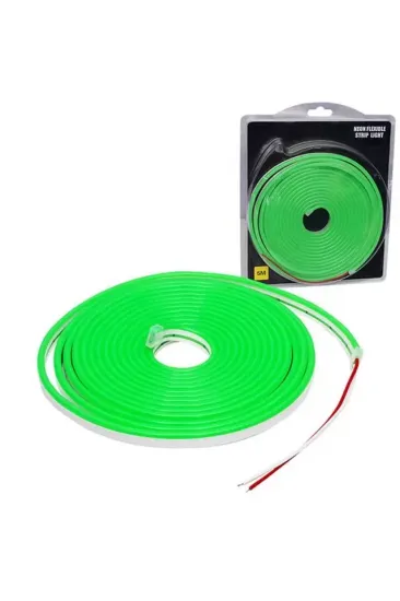 Powermaster 12 Volt 5 Metre Silikonlu Yeşil Neon Led Şerit Powermaster 12 Volt 5 Metre Silikonlu Yeşil Neon Led Şerit