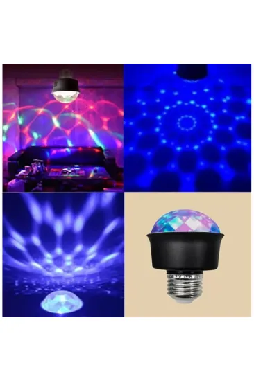 Ledx Al-kx6882 Mini 360 Derece Led 3.3 Watt E27 Duy Rgb Disko Lamba