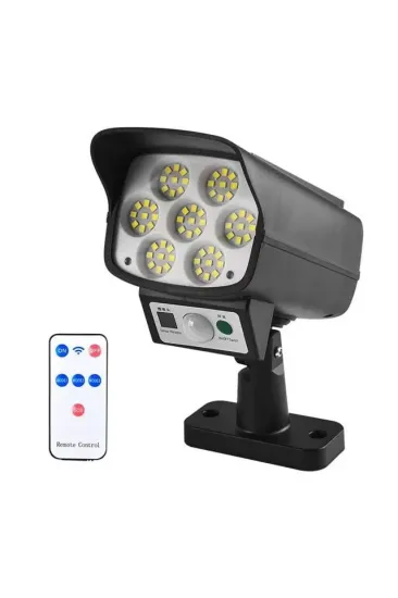Powermaster Sh-863a Kamera Görünümlü Hareket Sensörlü 63 Ledli Solar Lamba Powermaster Sh-863a Kamera Görünümlü Hareket Sensörlü 63 Ledli Solar Lamba
