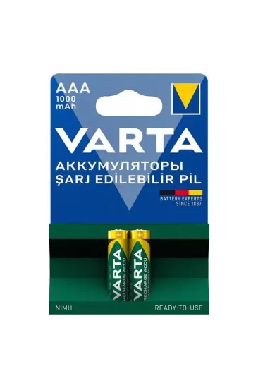 Varta 5703 1.2v 1000 Mah Şarjlı Aaa Kalem Pil (2'li Paket) Varta 5703 1.2v 1000 Mah Şarjlı Aaa Kalem Pil (2'li Paket)
