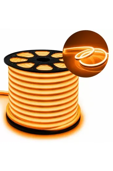 Powermaster Pm-5294 Silikon Kaplama 12 Volt 100 Metre Oranj Turuncu Neon Led Şerit Aydınlatma Powermaster Pm-5294 Silikon Kaplama 12 Volt 100 Metre Oranj Turuncu Neon Led Şerit Aydınlatma