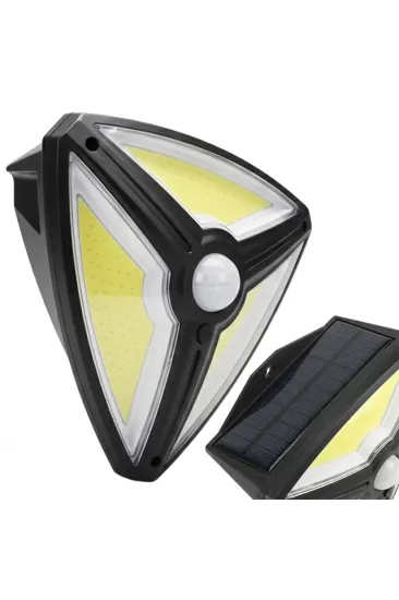 Powermaster Mx-1219b 150 Cob Ledli Sensörlü 3 Modlu Solar Duvar Lambası Powermaster Mx-1219b 150 Cob Ledli Sensörlü 3 Modlu Solar Duvar Lambası