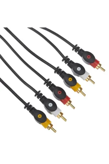 3 Rca-3rca 5 Metre Elektromer Kablo 3 Rca-3rca 5 Metre Elektromer Kablo