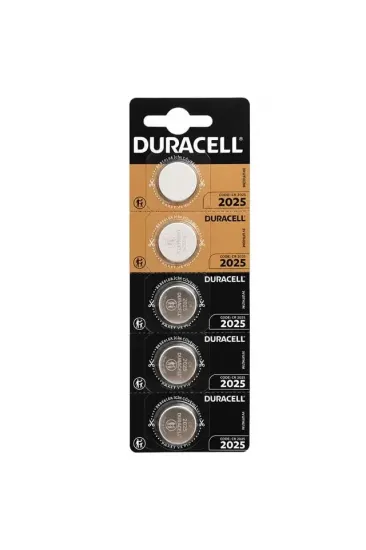 Duracell Cr2025 3v Lityum Düğme Pil 5'li Paket Duracell Cr2025 3v Lityum Düğme Pil 5'li Paket