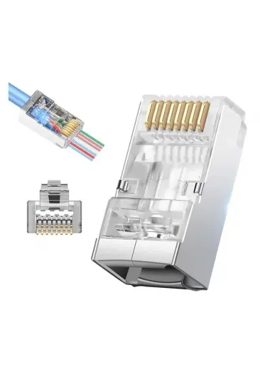 Powermaster Pm-25747 Ez-rj45 Açık Uçlu Soket Plug Yeni Nesil Cat6 - Cat7 8p/8c Tekli Powermaster Pm-25747 Ez-rj45 Açık Uçlu Soket Plug Yeni Nesil Cat6 - Cat7 8p/8c Tekli