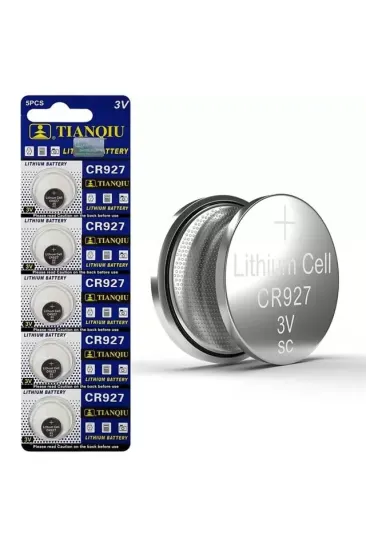 Tianqiu Cr927 3v Lityum Düğme Pil 5'li Paket Tianqiu Cr927 3v Lityum Düğme Pil 5'li Paket