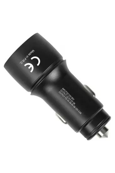 Powerway Cc36 30w Pd + Qc 3.0 Çift Çıkışlı Metal Araç Çakmaklık Hızlı Şarj Kablolu Set Powerway Cc36 30w Pd + Qc 3.0 Çift Çıkışlı Metal Araç Çakmaklık Hızlı Şarj Kablolu Set