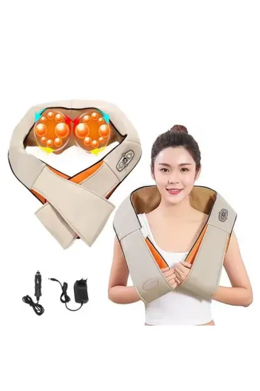 Powermaster Om-34 Bel Boyun Sırt Omuz Tüm Vücut Yastık Tip Masaj Aleti Boyundan Asmalı Ovmalı