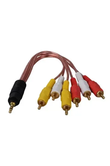 3.5 Mm Stereo Erkek -6 Tos Erkek 5+1 Ses Sistemi Kablosu 3.5 Mm Stereo Erkek -6 Tos Erkek 5+1 Ses Sistemi Kablosu