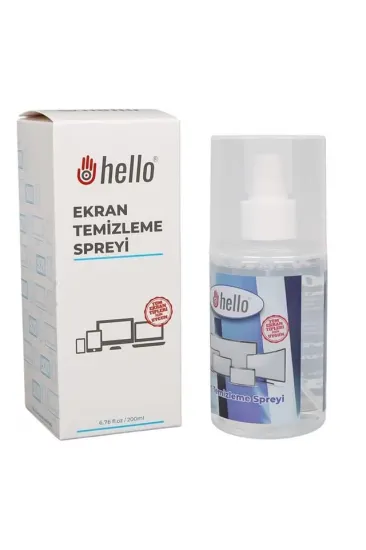 Hello Hl-27270 200ml Profesyonel Ekran Temizleyici Sprey Telefon Tablet Tv Ve Laptop Temizleme Solüsyonu Hello Hl-27270 200ml Profesyonel Ekran Temizleyici Sprey Telefon Tablet Tv Ve Laptop Temizleme Solüsyonu