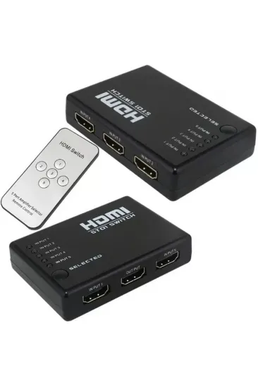 Powermaster Pm-8342 5 Giriş 1 Çıkış Hdmı 2.0 4k@60hz Switcher Toplayıcı Kumandalı