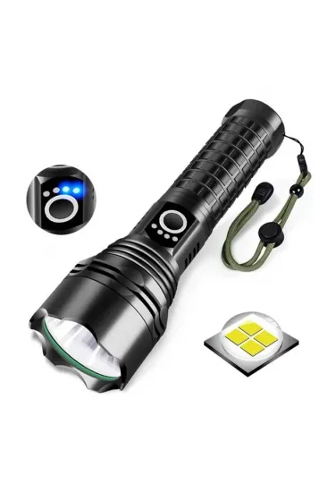 Powermaster Relax-30 P50 Su Geçirmez Zoomlu Flash Özellikli Şarjlı Metal Kasa Profesyonel El Feneri Powermaster Relax-30 P50 Su Geçirmez Zoomlu Flash Özellikli Şarjlı Metal Kasa Profesyonel El Feneri