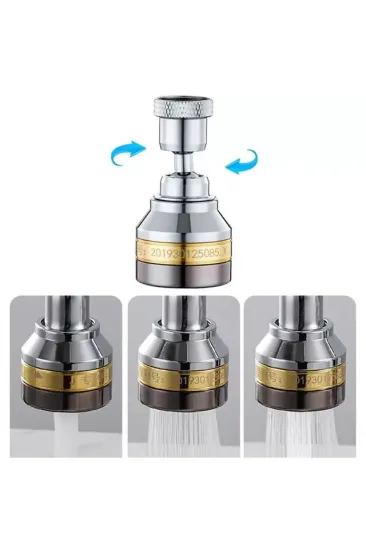 Sunup Sn-29319 Üç Kademe Hız Ayarlı Su Akış Kontrollü Musluk Başlığı Sunup Sn-29319 Üç Kademe Hız Ayarlı Su Akış Kontrollü Musluk Başlığı