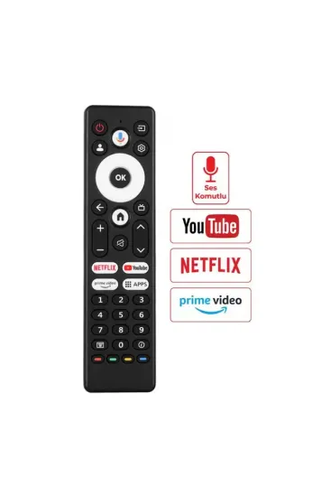Arçelik A65 E 795 B - Beko B43 D 697 B - Grundig 55 Gku 700 Netflix-youtube-prime-apps Ses Komutlu Lcd Led Tv Kumanda Arçelik A65 E 795 B - Beko B43 D 697 B - Grundig 55 Gku 700 Netflix-youtube-prime-apps Ses Komutlu Lcd Led Tv Kumanda