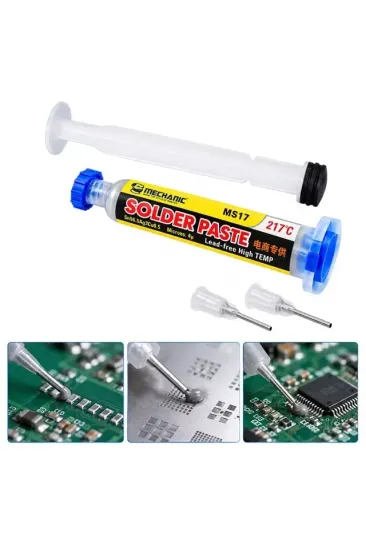 Powermaster Pm-39104 Mechanic Ms17 50 Gram 4 Microns Leaded High Temp 217c Şırınga Krem Lehim Powermaster Pm-39104 Mechanic Ms17 50 Gram 4 Microns Leaded High Temp 217c Şırınga Krem Lehim