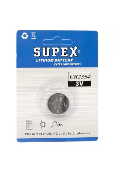 Supex Cr2354 3 Volt Lityum Pil Tekli Supex Cr2354 3 Volt Lityum Pil Tekli