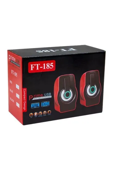 Magicvoice Mv-4941 Usb Hoparlör Rgb Işıklı Siyah/mavi-siyah/kırmızı (2*3 Watt - 4 Ohm)
