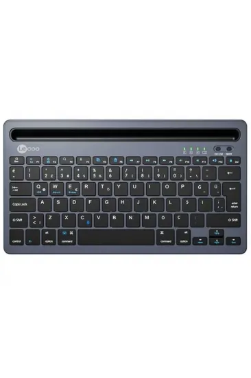 Lenovo Lecoo Bk100 Bluetooth V3.0 Çoklu Cihaz Uyumlu Şarj Edilebilir Kablosuz Gri Türkçe Q Klavye Lenovo Lecoo Bk100 Bluetooth V3.0 Çoklu Cihaz Uyumlu Şarj Edilebilir Kablosuz Gri Türkçe Q Klavye