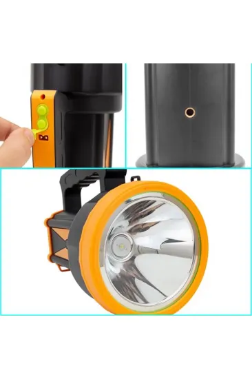 Powermaster Şarjlı Ledli 3 Kademeli El Feneri Xj-2 500lm Powermaster Şarjlı Ledli 3 Kademeli El Feneri Xj-2 500lm