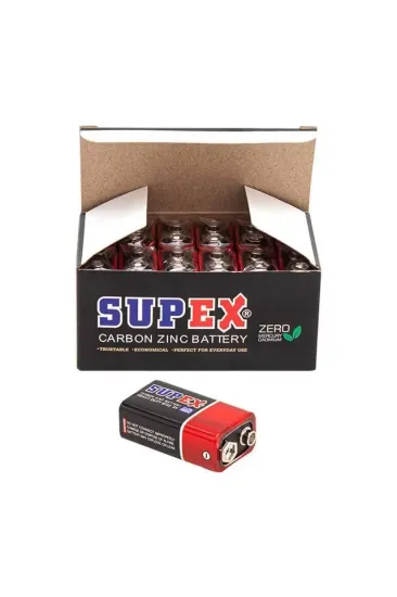 Supex 6f22 9 Volt Pil 12 'li Paket