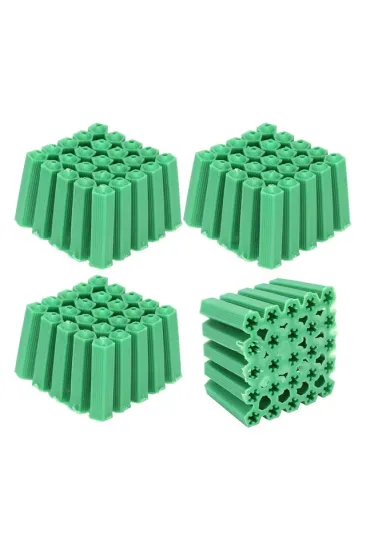 6mm Yeşil Plastik Dübel 500'lü Ekonomik Paket