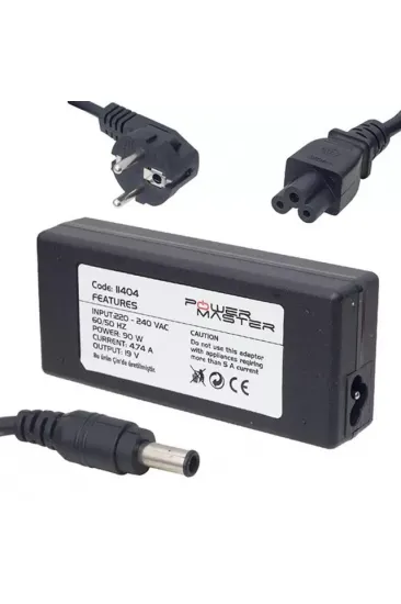 Powermaster Pm-11404 19 Volt - 4.74 Amper 5.5*3.0 Mm Uçlu Adaptör (samsung Notebook) Powermaster Pm-11404 19 Volt - 4.74 Amper 5.5*3.0 Mm Uçlu Adaptör (samsung Notebook)