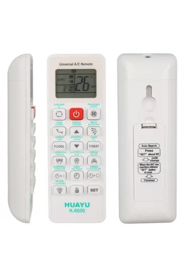 Huayu K-6600 Üniversal Akıllı Klima Kumandası 99% Uyumluluk Lcd Ekranlı