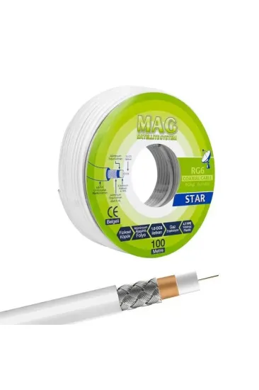 Mag Rg6-u4 İthal Anten Kablosu 100 Metre Mag Rg6-u4 İthal Anten Kablosu 100 Metre